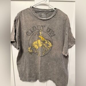 True Craft Vintage Gray Rodeo Tee